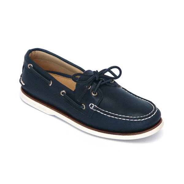 画像1: SPERRY TOPSIDER|スペリートップサイダー　GOLD A/O 2-EYE GLOVELEATHER　ネイビー (1)